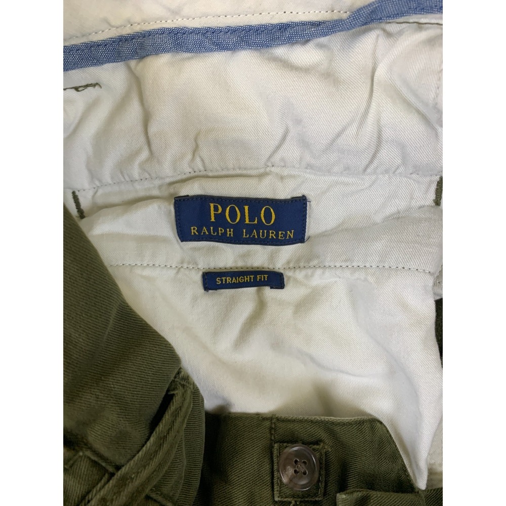 Polo Ralph Lauren Bedford Chino Pants Mens Green Classic Fit Cotton Casual 32x29 - Picture 6 of 9